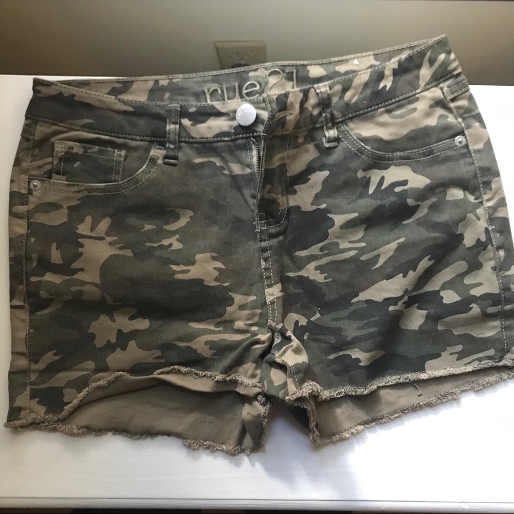Camo Jean Shorts